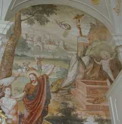 Wandgemälde über dem südlichen Eingang, ca. 1600